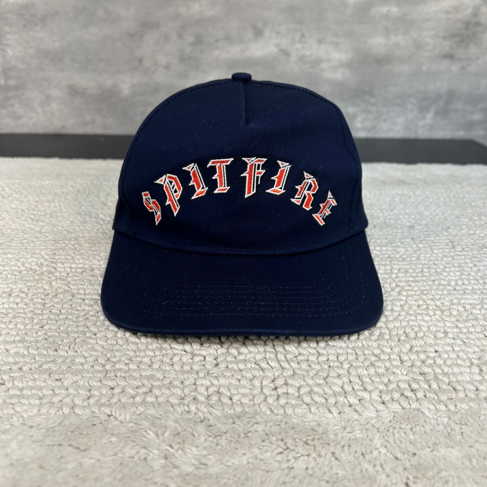 Spitfire Old English Snapback Hat OSFA Arch Embroidered Skateboarding Cap